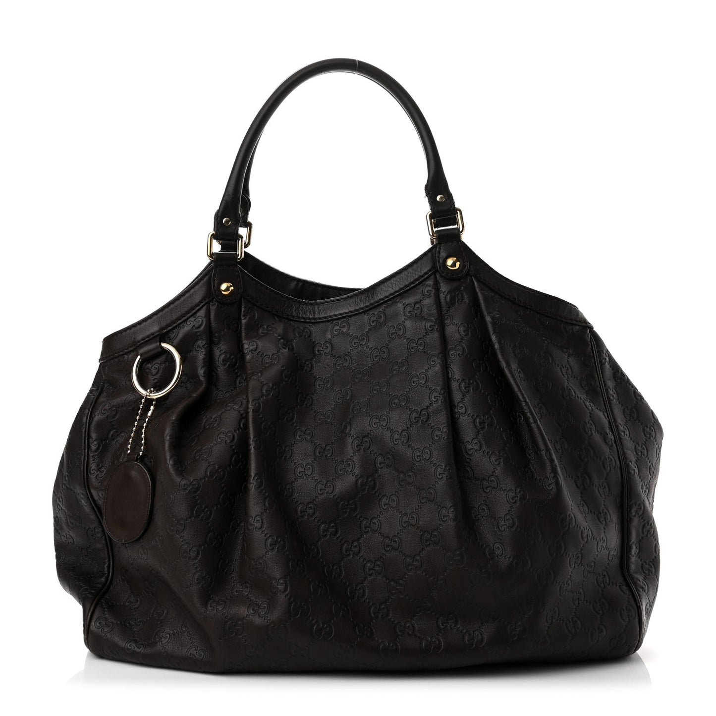 Guccissima Signature Large Sukey Tote Chocolate
