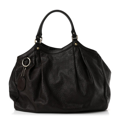 Gucci Guccissima Signature Large Sukey Tote Chocolate 1 of 11