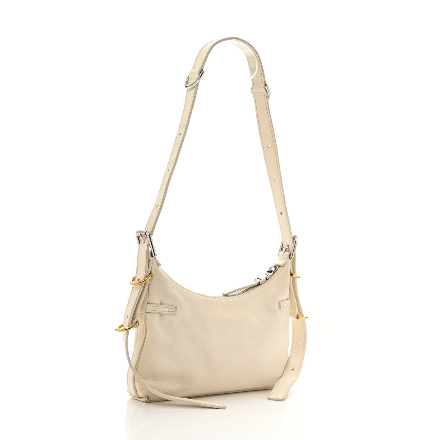 Givenchy Tumbled Calfskin Mini Voyou Boyfriend Party Bag White 3 of 13