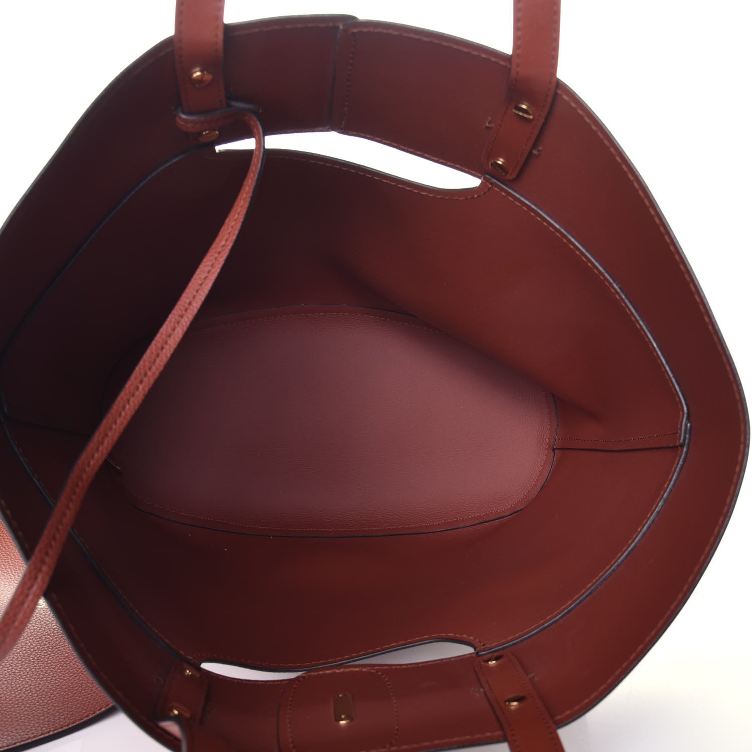 Chloe Smooth Grained Calfskin Medium Aby Tote Sepia Brown 5 of 8