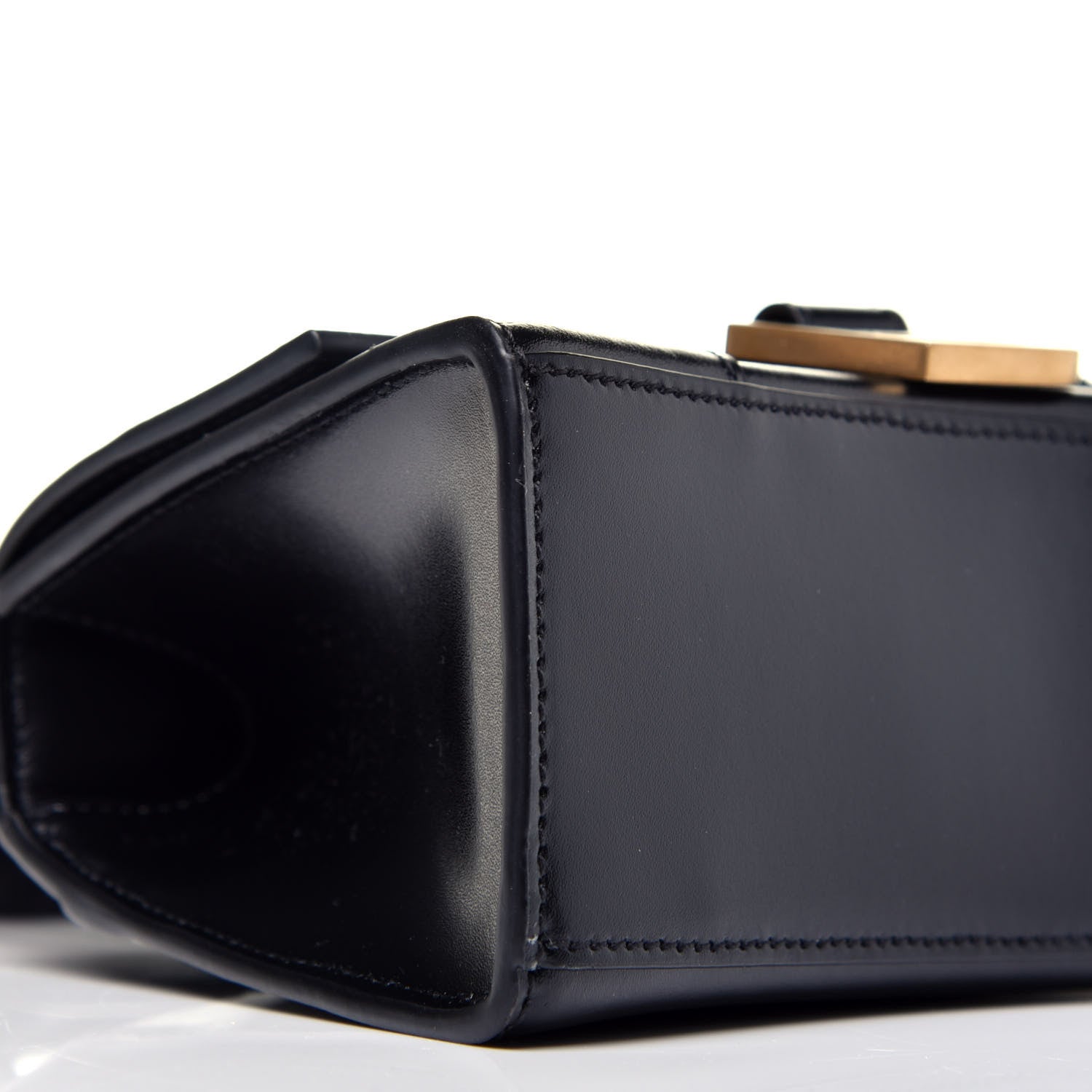 Balenciaga Shiny Box Calfskin Hourglass Top Handle Bag XS Black 9 of 10