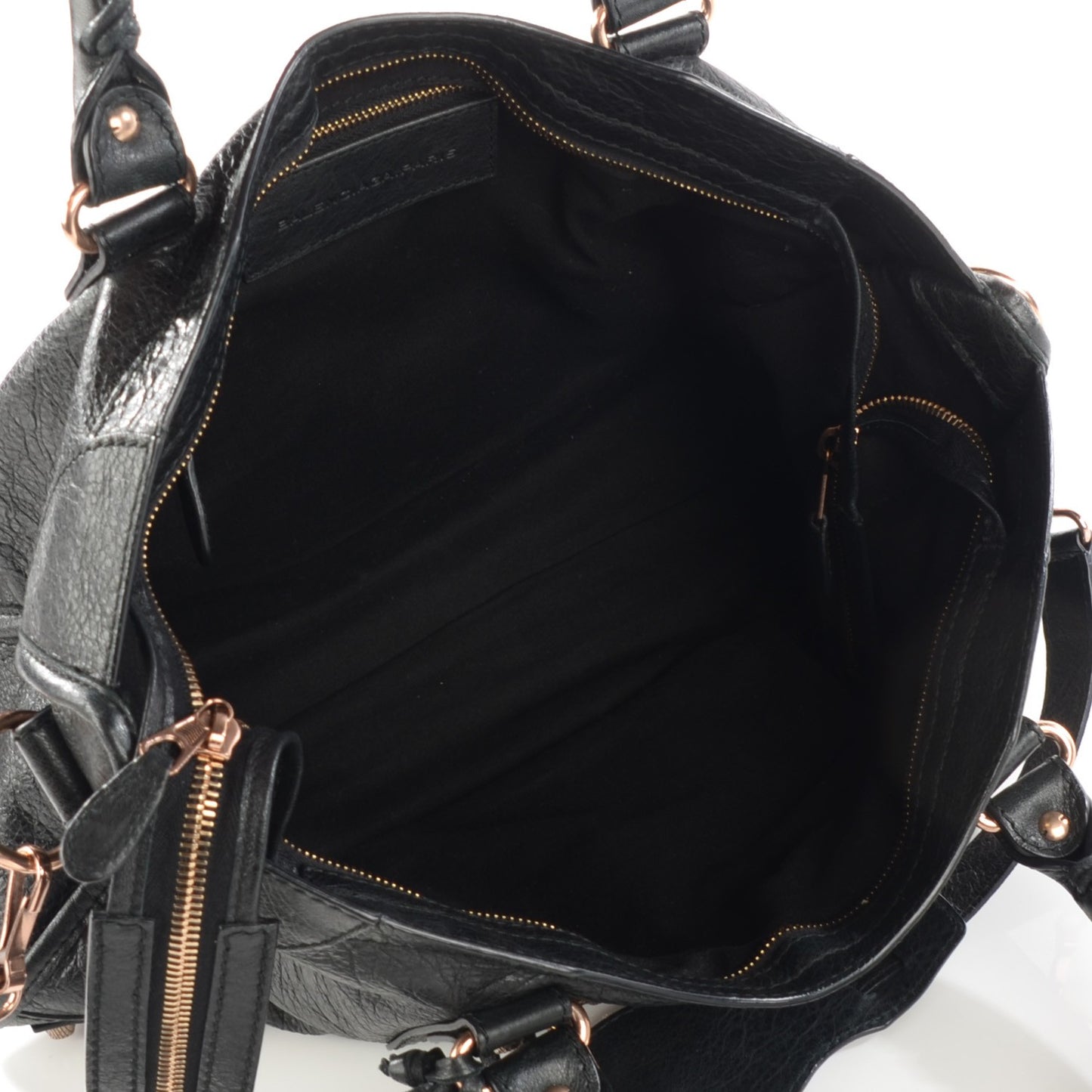 Agneau Giant 12 Rose Gold Hardware City Black