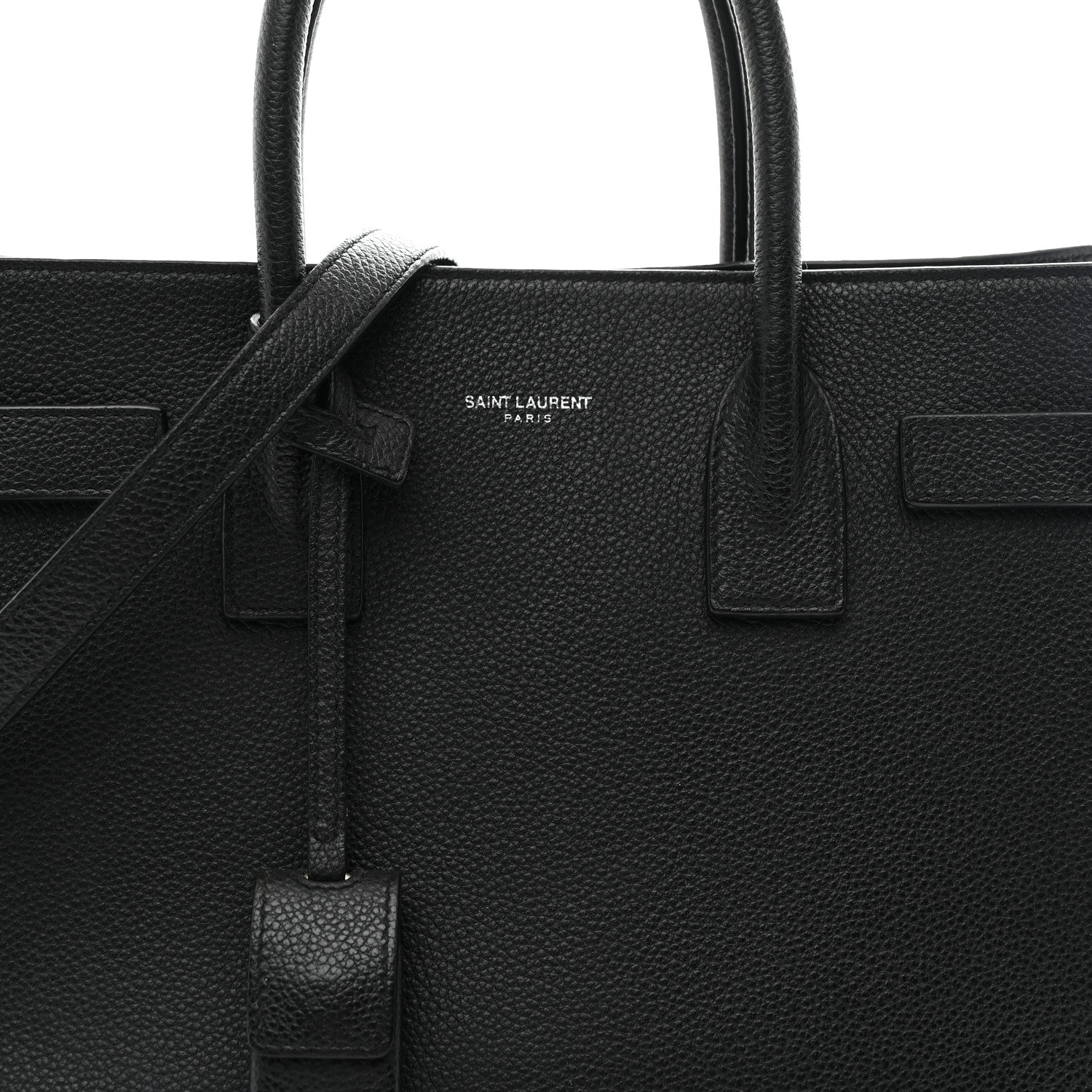 Saint Laurent Grained Calfskin Baby Sac De Jour Black 9 of 12