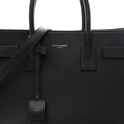 Saint Laurent Grained Calfskin Baby Sac De Jour Black 9 of 12
