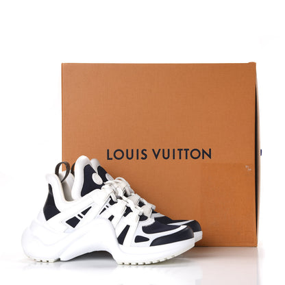 Louis Vuitton Calfskin Technical Nylon LV Archlight Sneakers 39 Marine 12 of 12