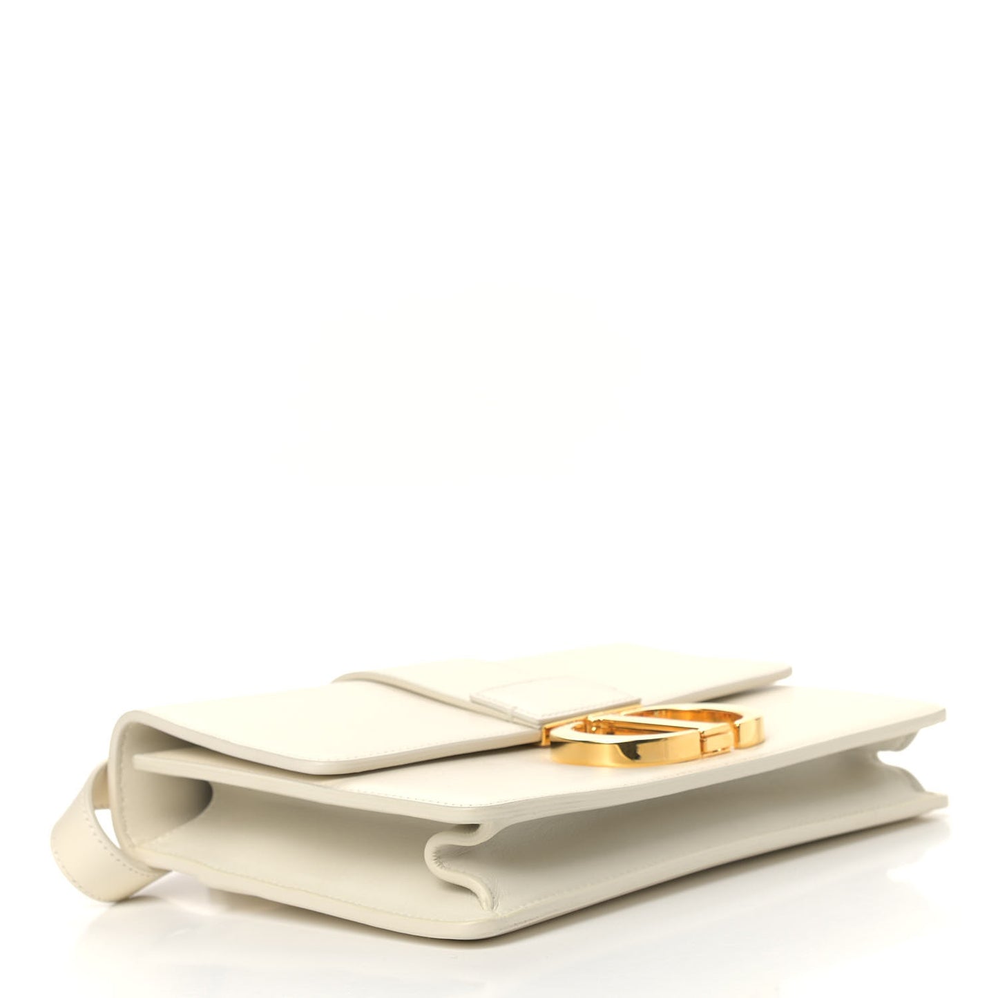 Smooth Calfskin Montaigne Flap 30 White