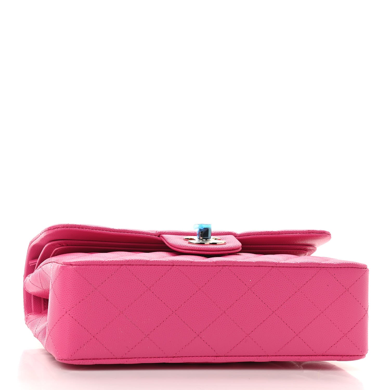 Chanel Caviar Quilted Small Double Flap Dark Pink 3 of 9