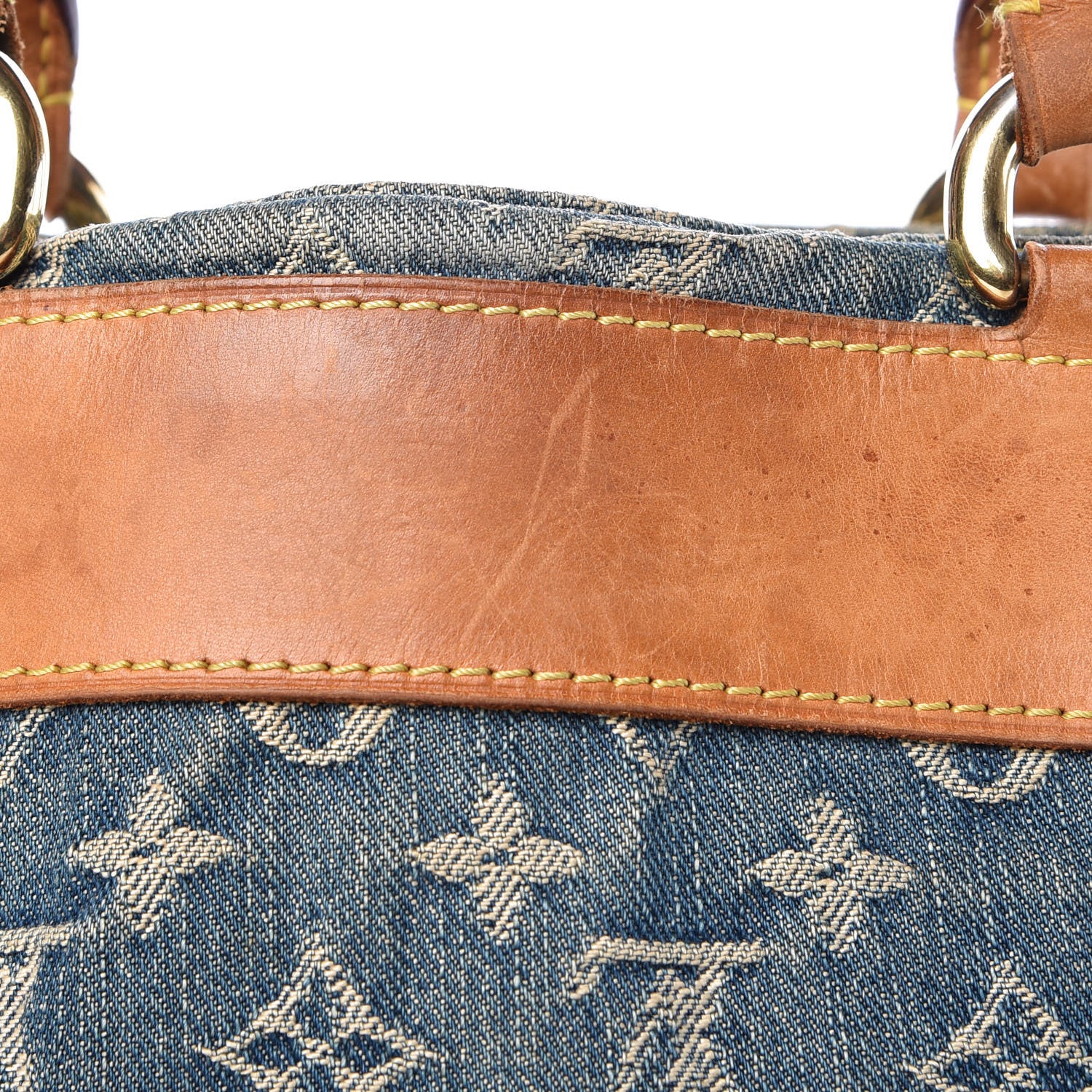 Louis Vuitton Monogram Denim Sac Plat Blue 8 of 14