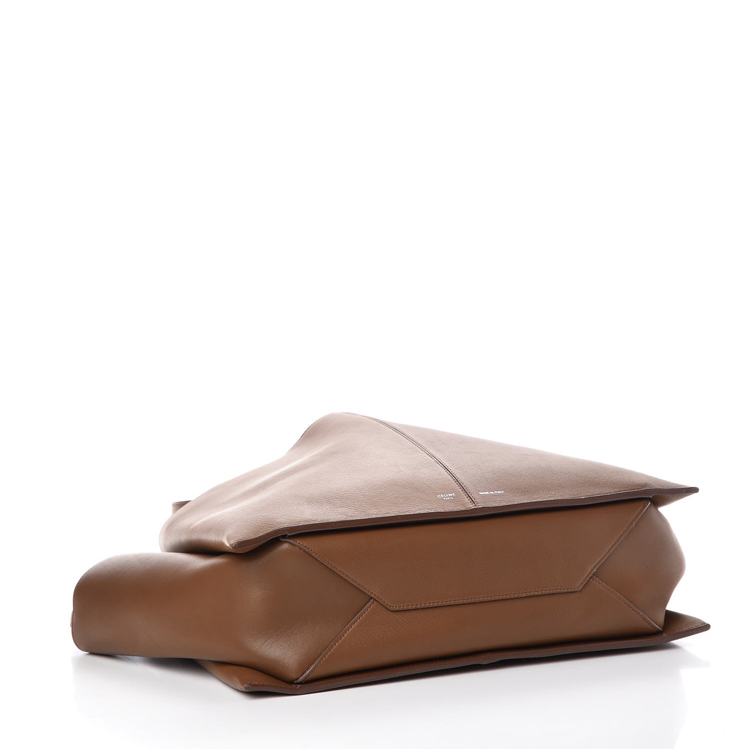 Celine Calfskin Medium Tri-Fold Bag Taupe 4 of 7