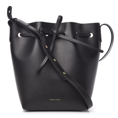 Mansur Gavriel Calfskin Mini Bucket Bag Black Ballerina 1 of 8
