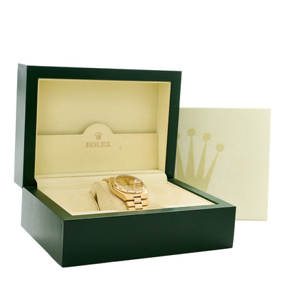 Rolex 18K Yellow Gold 36mm Oysterquartz Day-Date Watch Champagne 19018 5 of 5