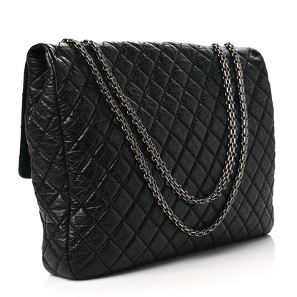 Chanel Aged Calfskin Reissue XL Maxi Flap Black 2 of 8