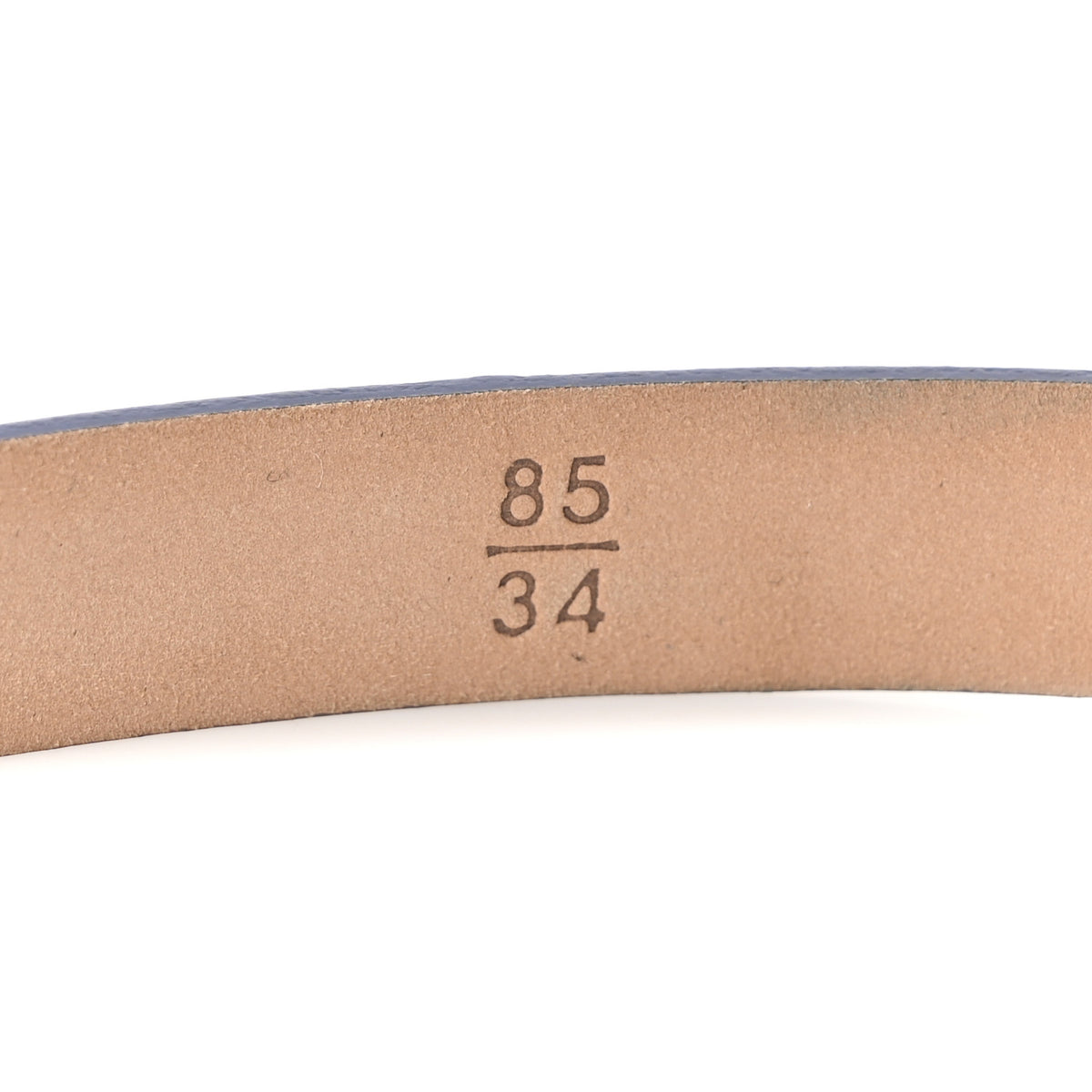 Chanel Lambskin Pearl CC Skinny Belt 85 34 Blue 4 of 7