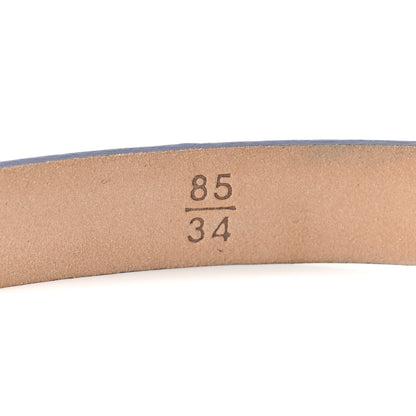 Chanel Lambskin Pearl CC Skinny Belt 85 34 Blue 4 of 7