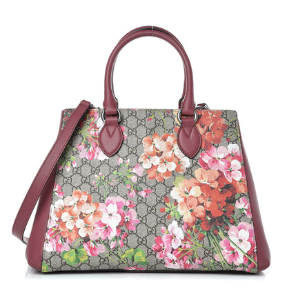 Gucci Soft GG Supreme Monogram Blooms Top Handle Bag Beige Multicolor Dry Rose 1 of 10