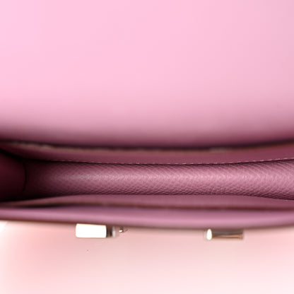 Hermes Epsom Constance Slim Wallet Mauve Sylvestre 6 of 9