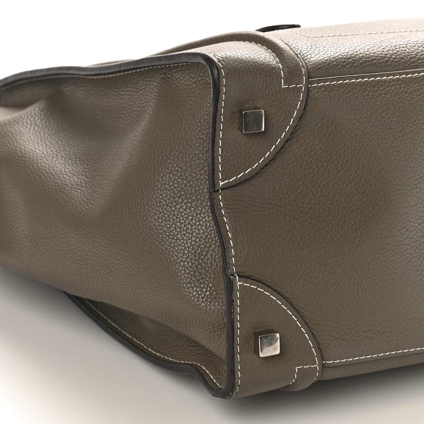 Drummed Calfskin Mini Luggage Souris
