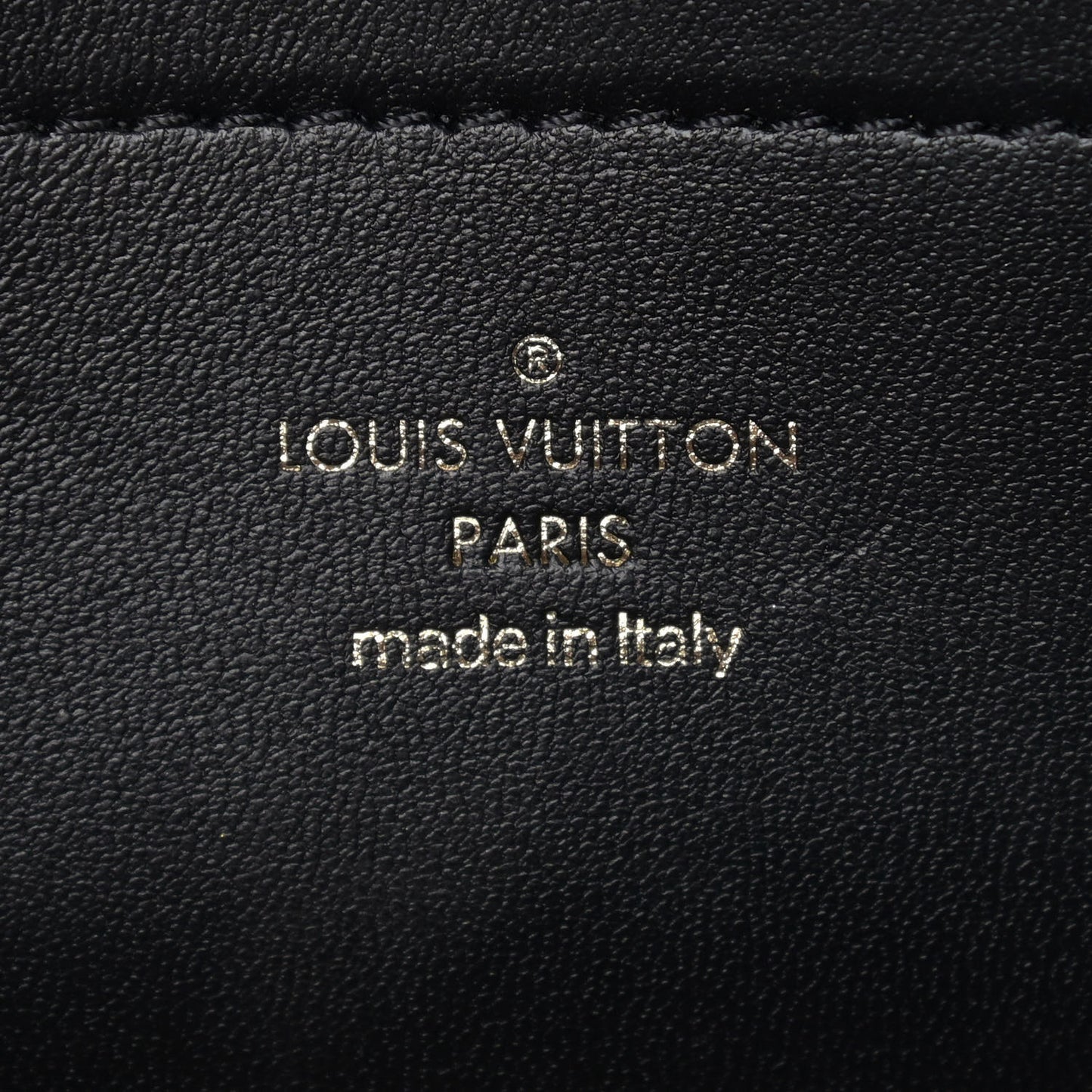 Lambskin Embossed Monogram Pochette Coussin Black