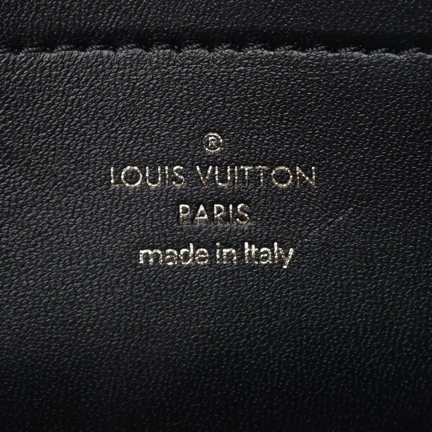 Louis Vuitton Lambskin Embossed Monogram Pochette Coussin Black 6 of 9