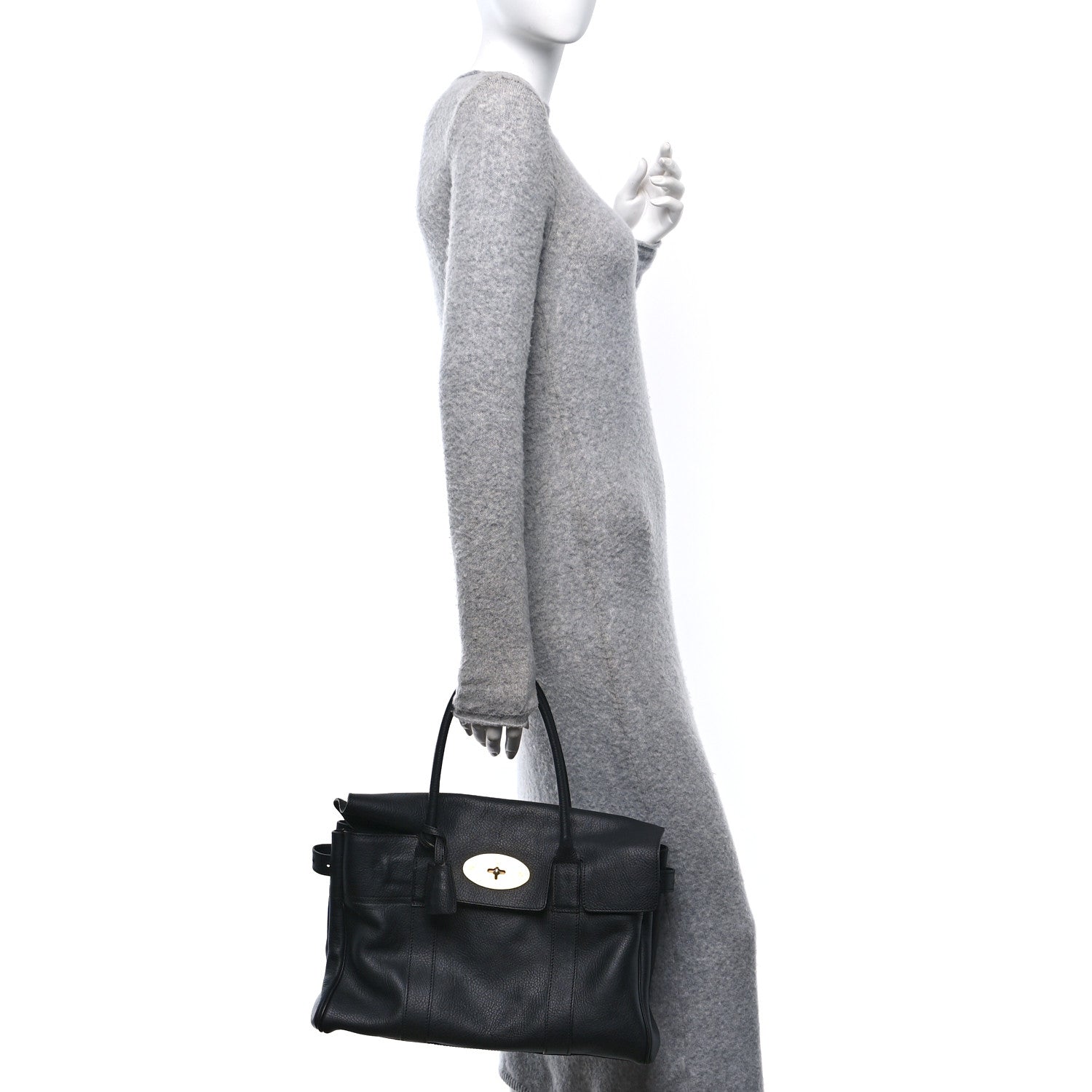Mulberry Natural Vegetable Tanned Bayswater Black 2 of 11