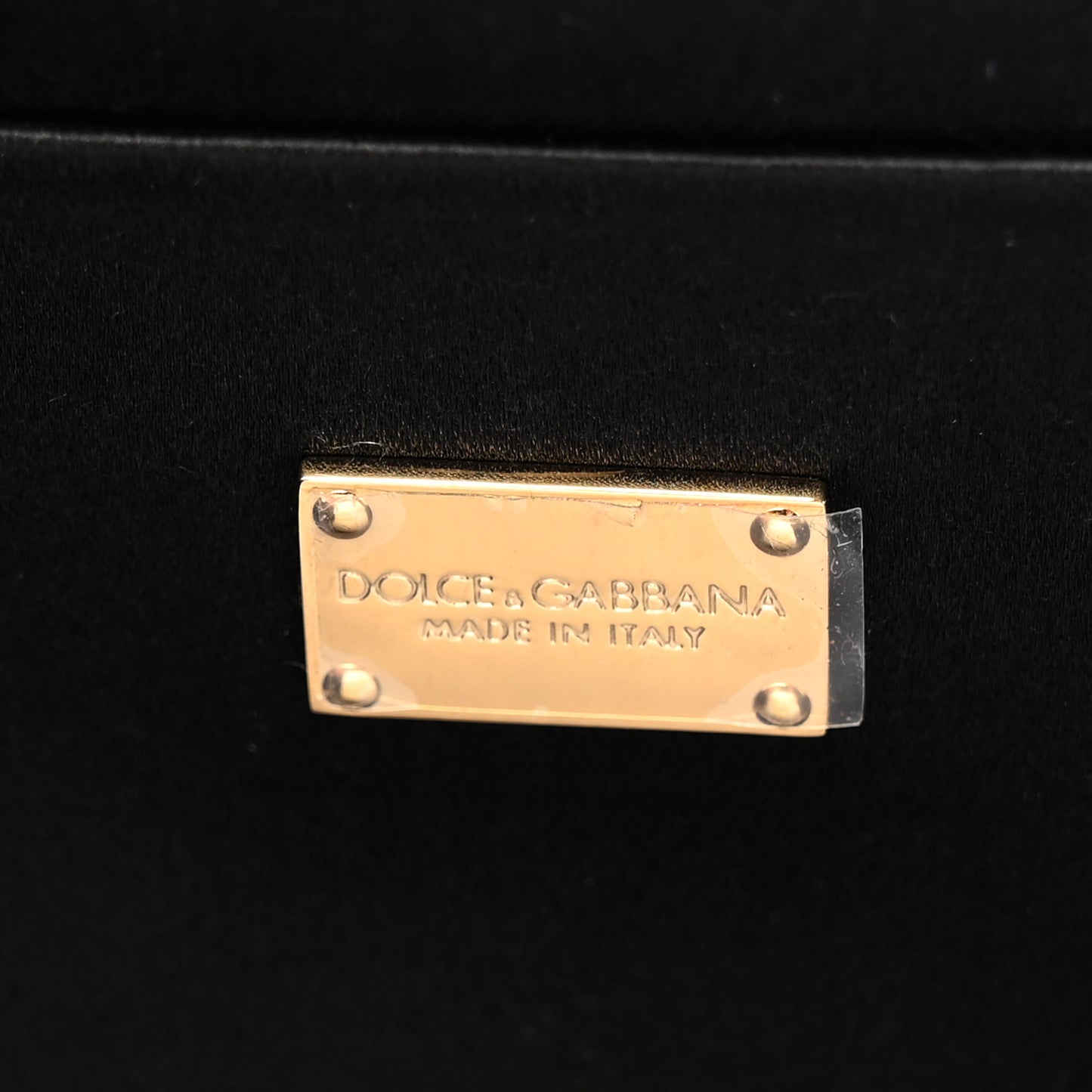 Satin Small Marlene Chain Clutch Black