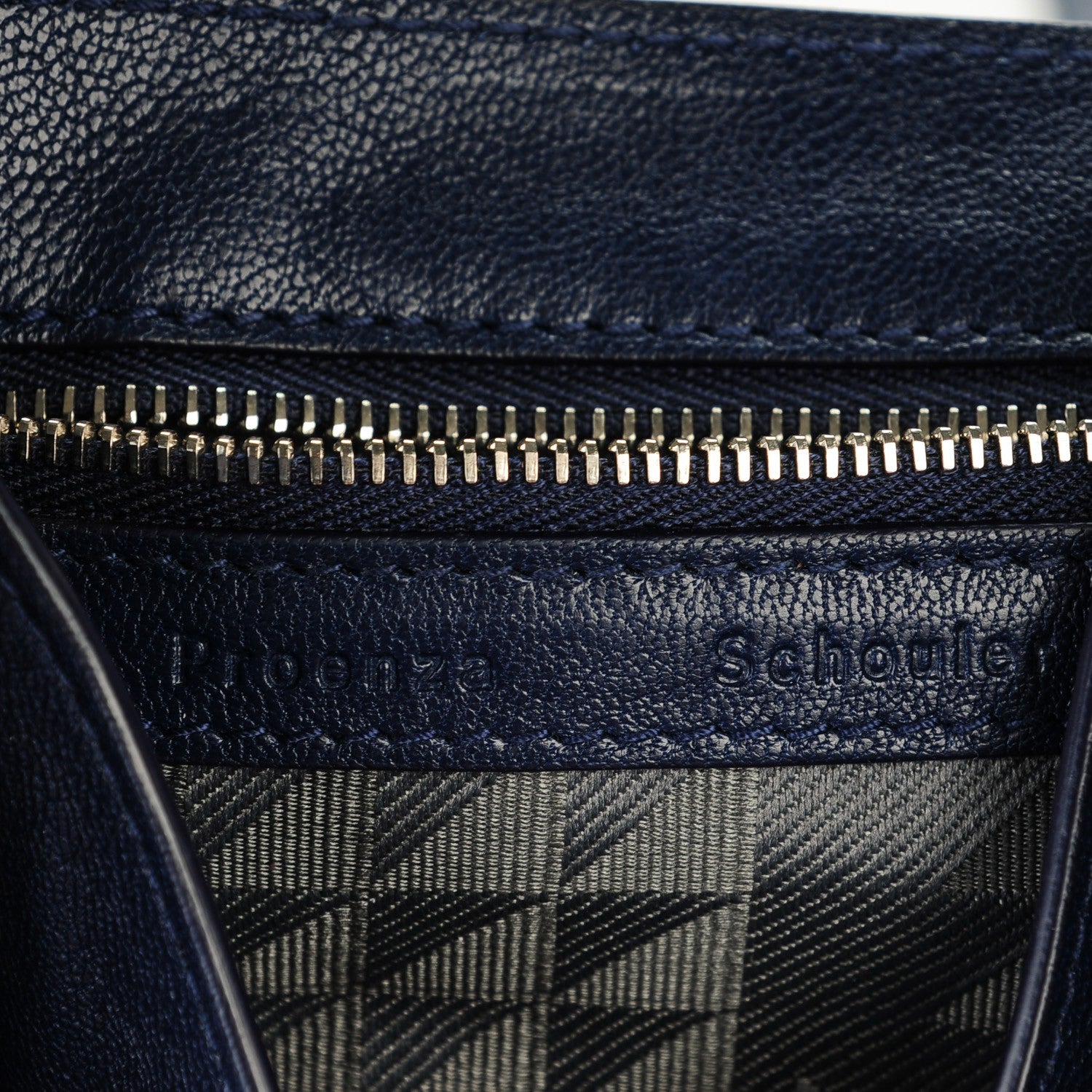 Proenza Schouler Lambskin PS1 Mini Pouch Messenger Bag Indigo 6 of 8