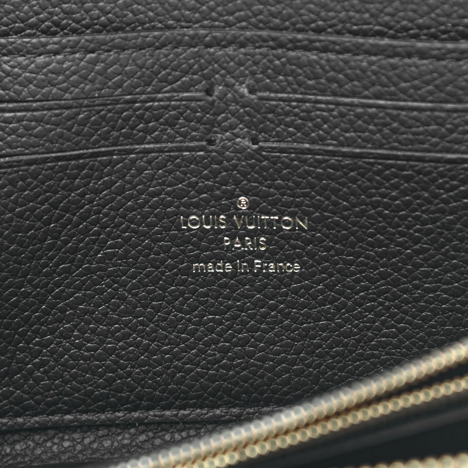 Louis Vuitton Empreinte Clemence Wallet Black 6 of 7
