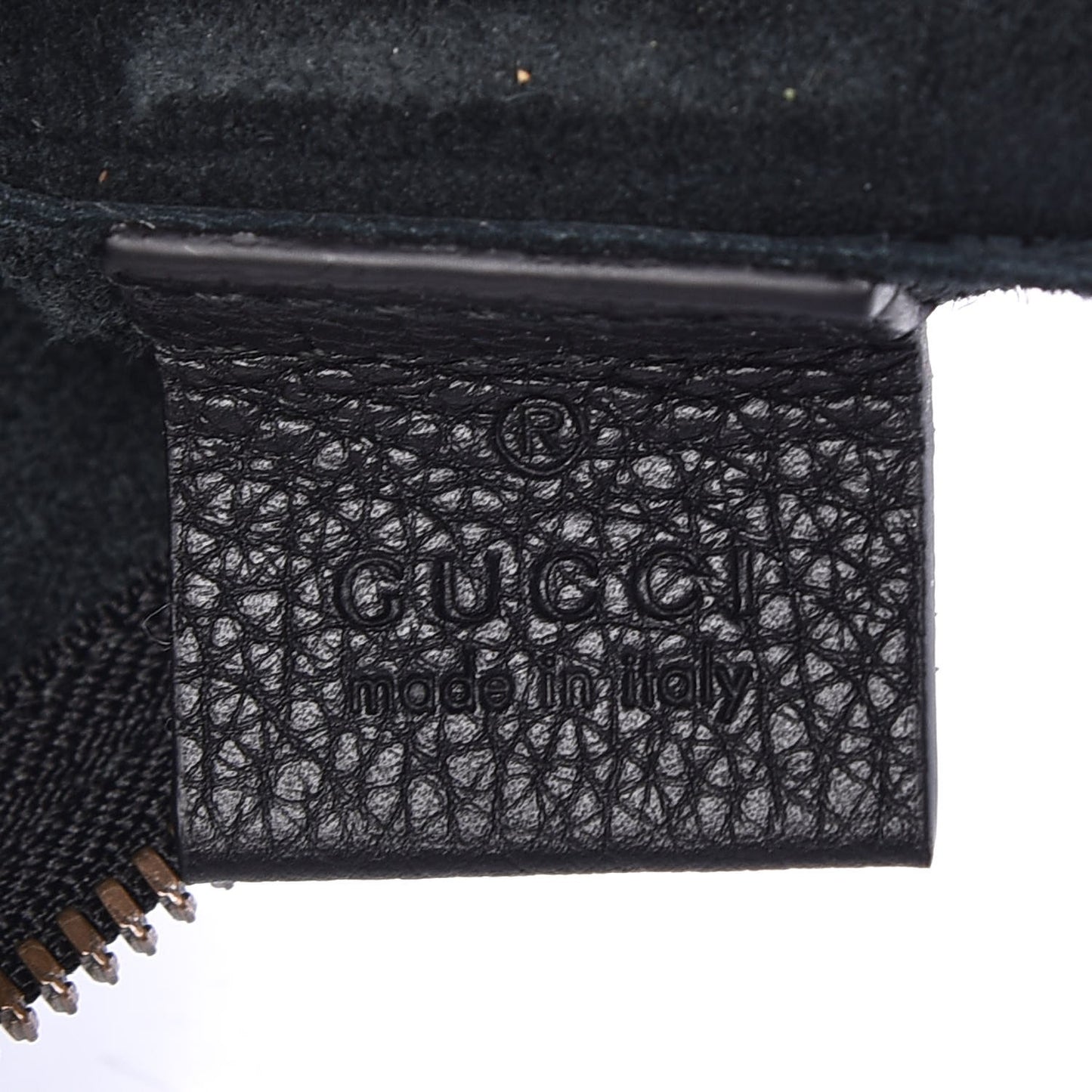 Pebbled Calfskin Medium Logo Portfolio Clutch Black
