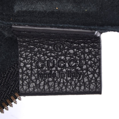 Gucci Pebbled Calfskin Medium Logo Portfolio Clutch Black 6 of 7
