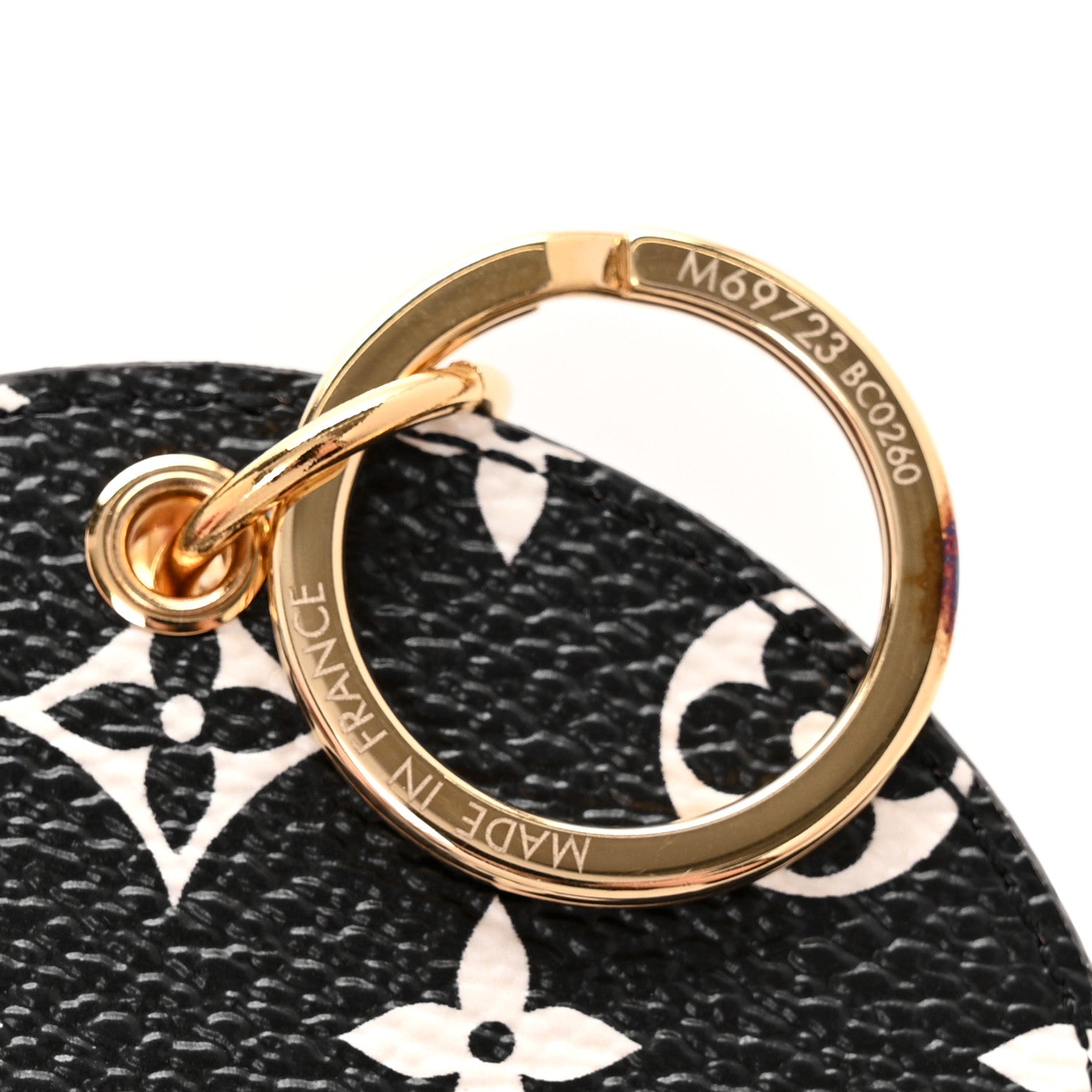 Louis Vuitton Monogram Giant Crafty Illustre Bag Charm Key Ring Creme Caramel 4 of 5