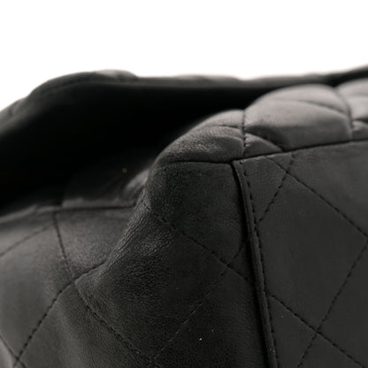 Chanel Lambskin Quilted Maxi Double Flap Black 13 of 14