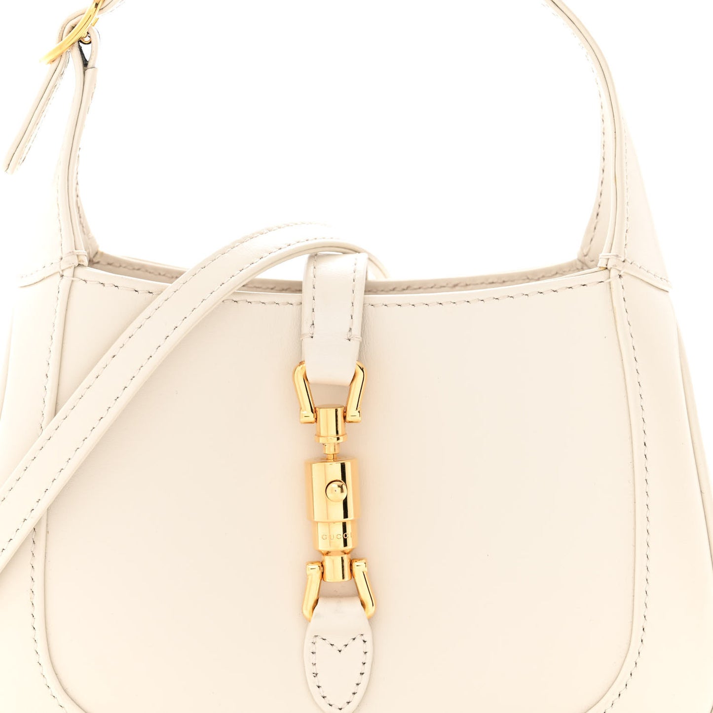 Boarded Dyana Lux Calfskin Mini Jackie 1961 Hobo Mystic White