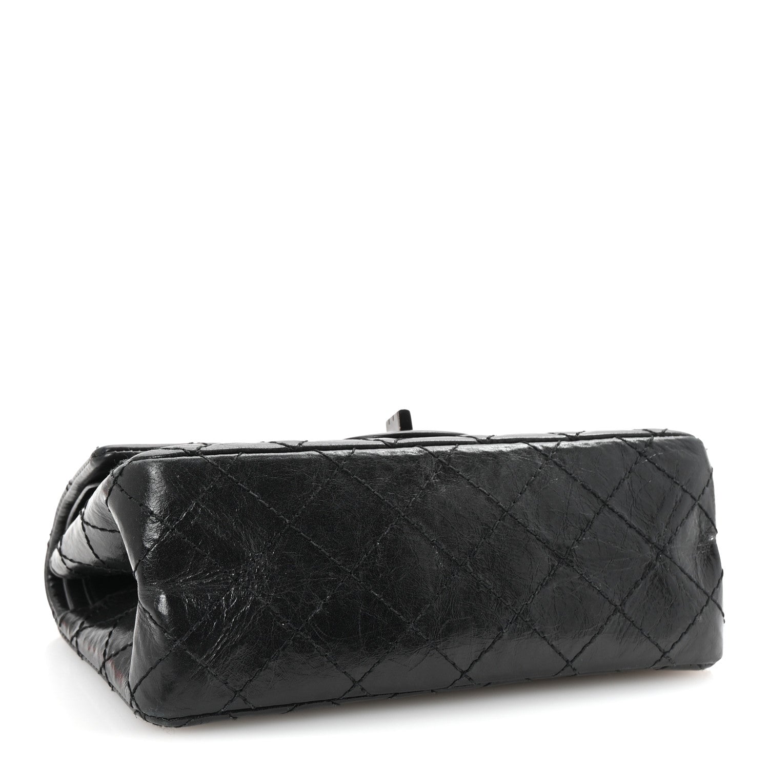 Chanel Aged Calfskin Quilted 2.55 Reissue Mini Flap So Black 4 of 10