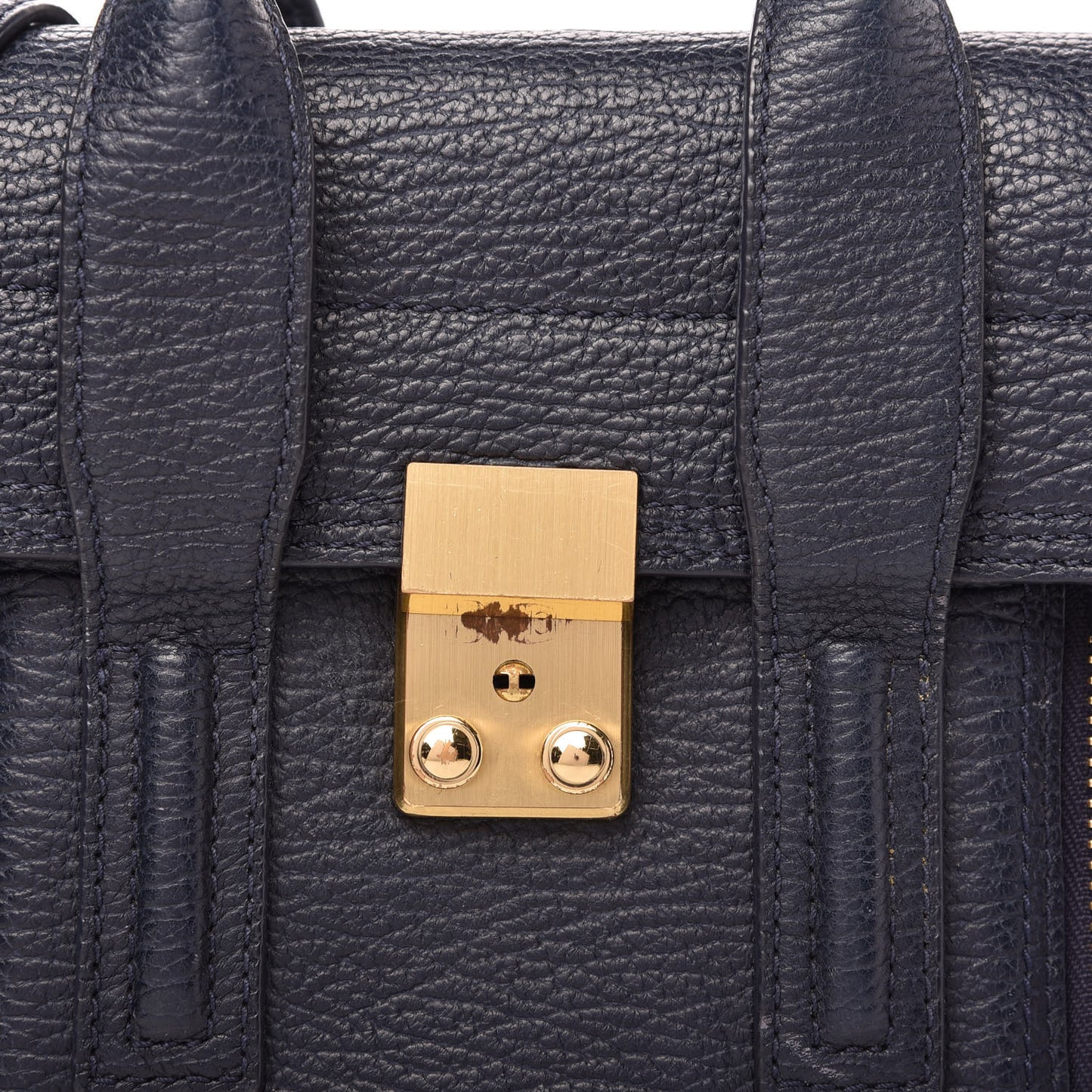 Textured Calfskin Mini Pashli Satchel Ink