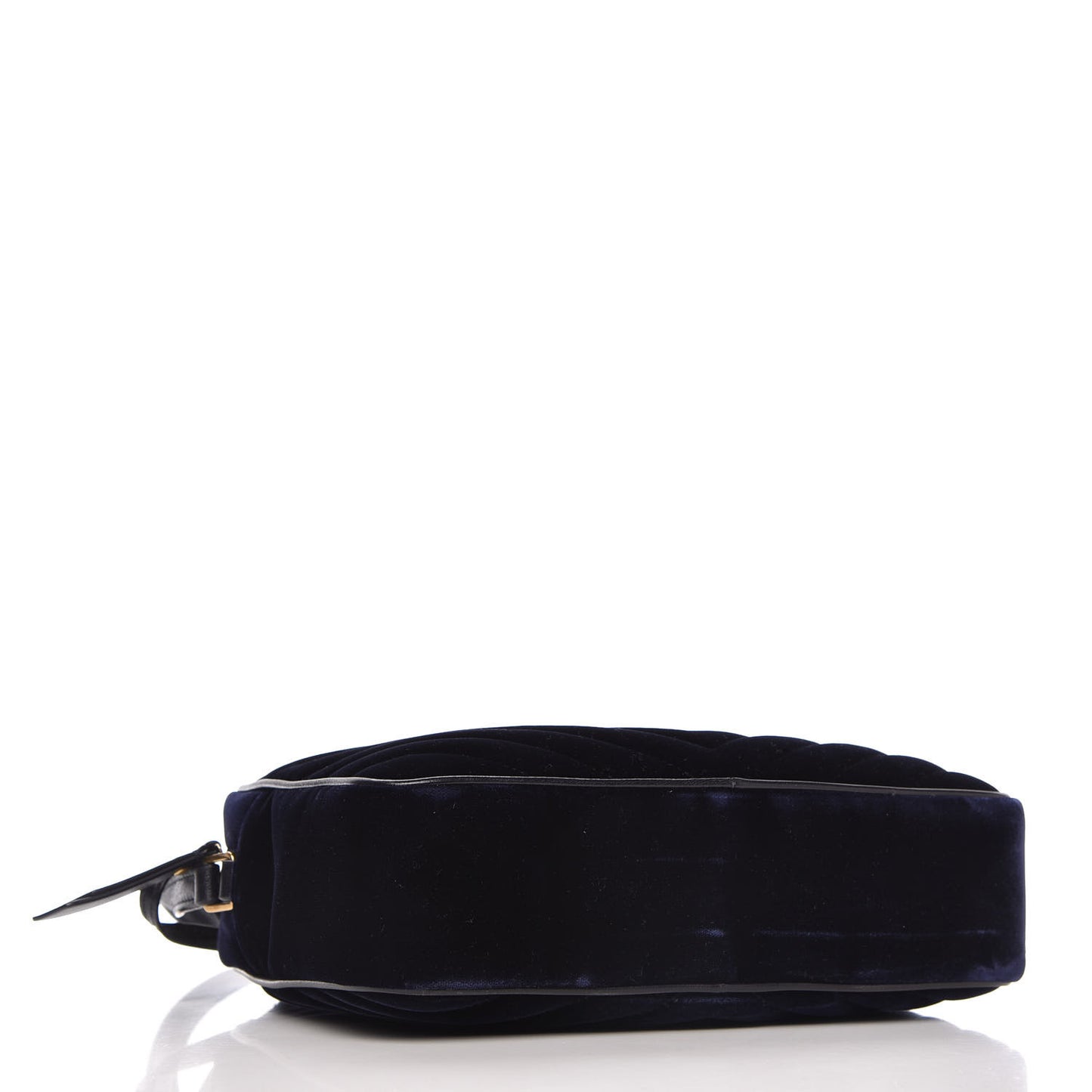 Velvet Matelasse Monogram Lou Camera Bag Navy