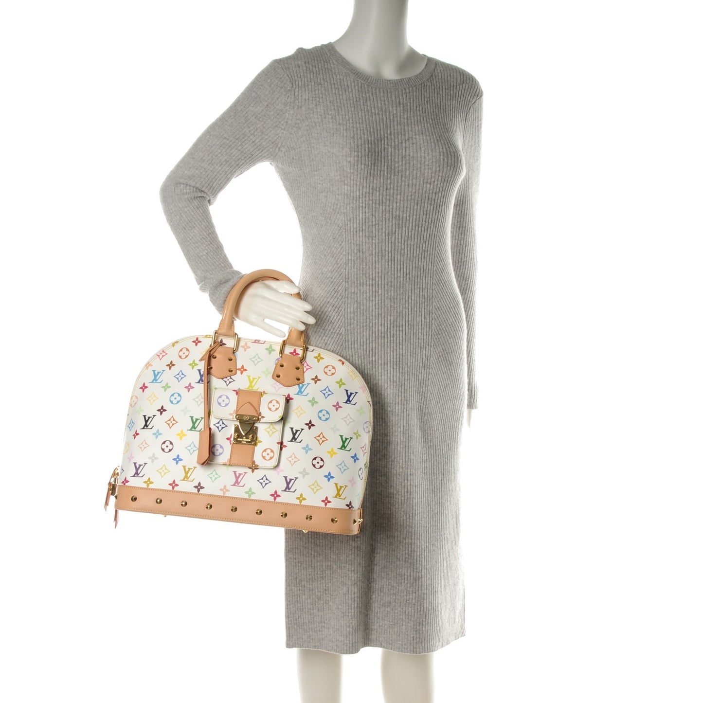 Monogram Multicolor Alma GM White