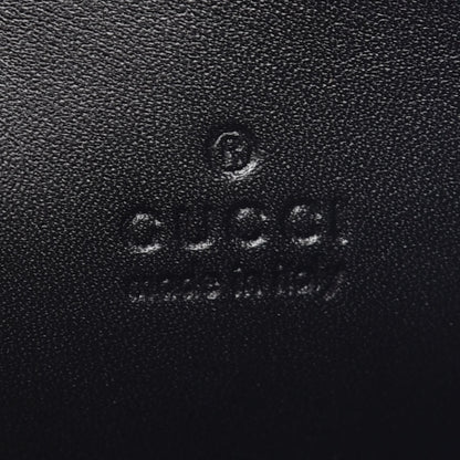 Gucci Calfskin Matelasse GG Marmont Chain Wallet Black 6 of 10
