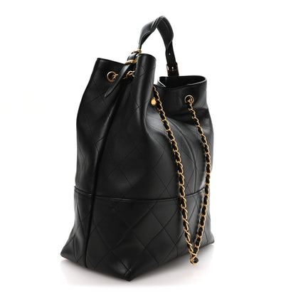 Chanel Calfskin Quilted Large Coco Base Shopping Bag Black 3 of 10