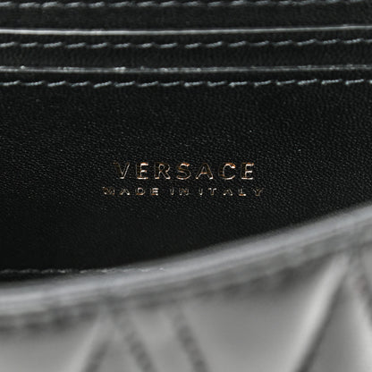 Versace Nappa Quilted Virtus Evening Bag Black 7 of 8