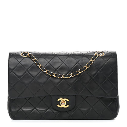 Chanel Lambskin Quilted Medium Double Flap Black 1 of 11