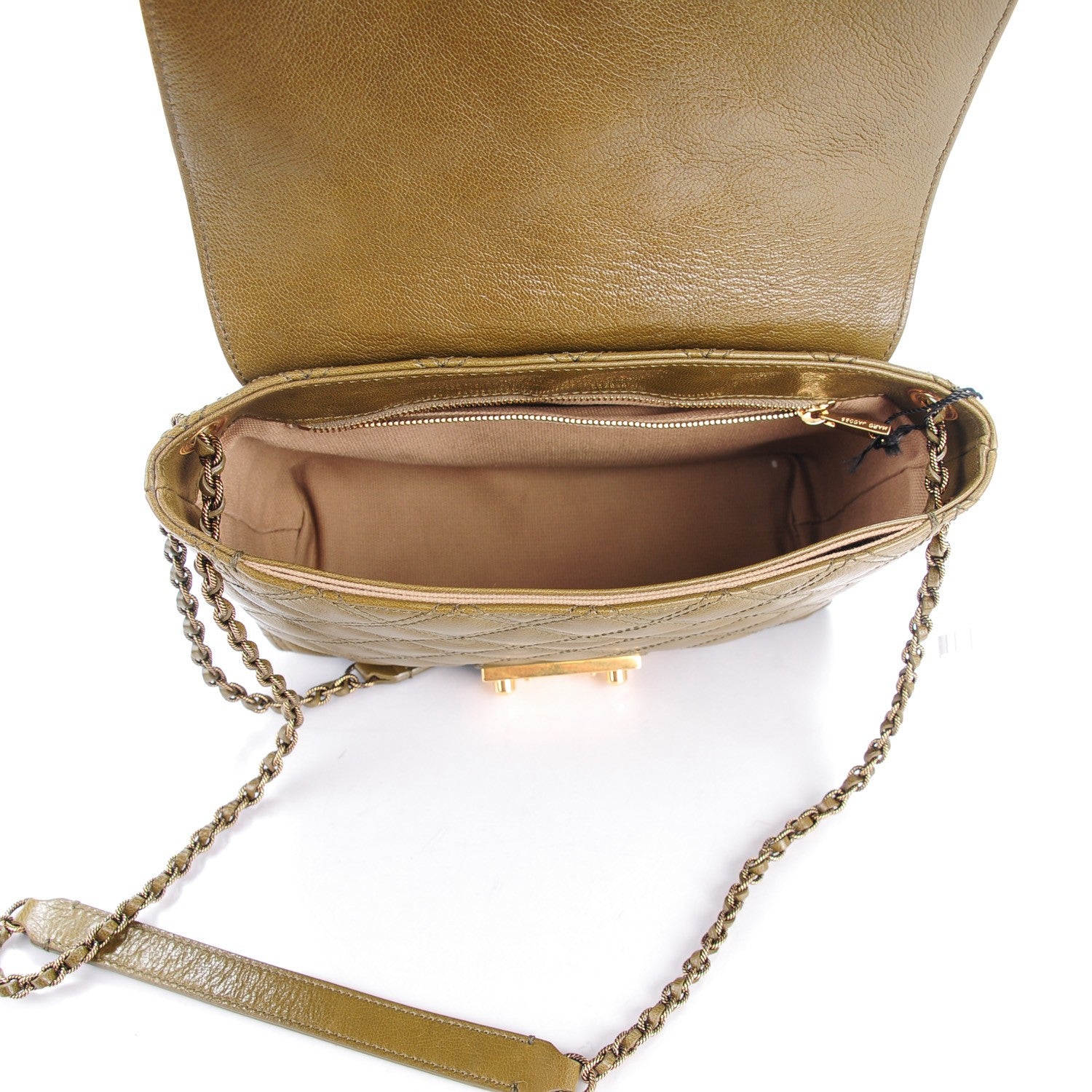 Marc Jacobs Lacquered Lambskin Baroque The Large Single Flap Fern 5 of 8