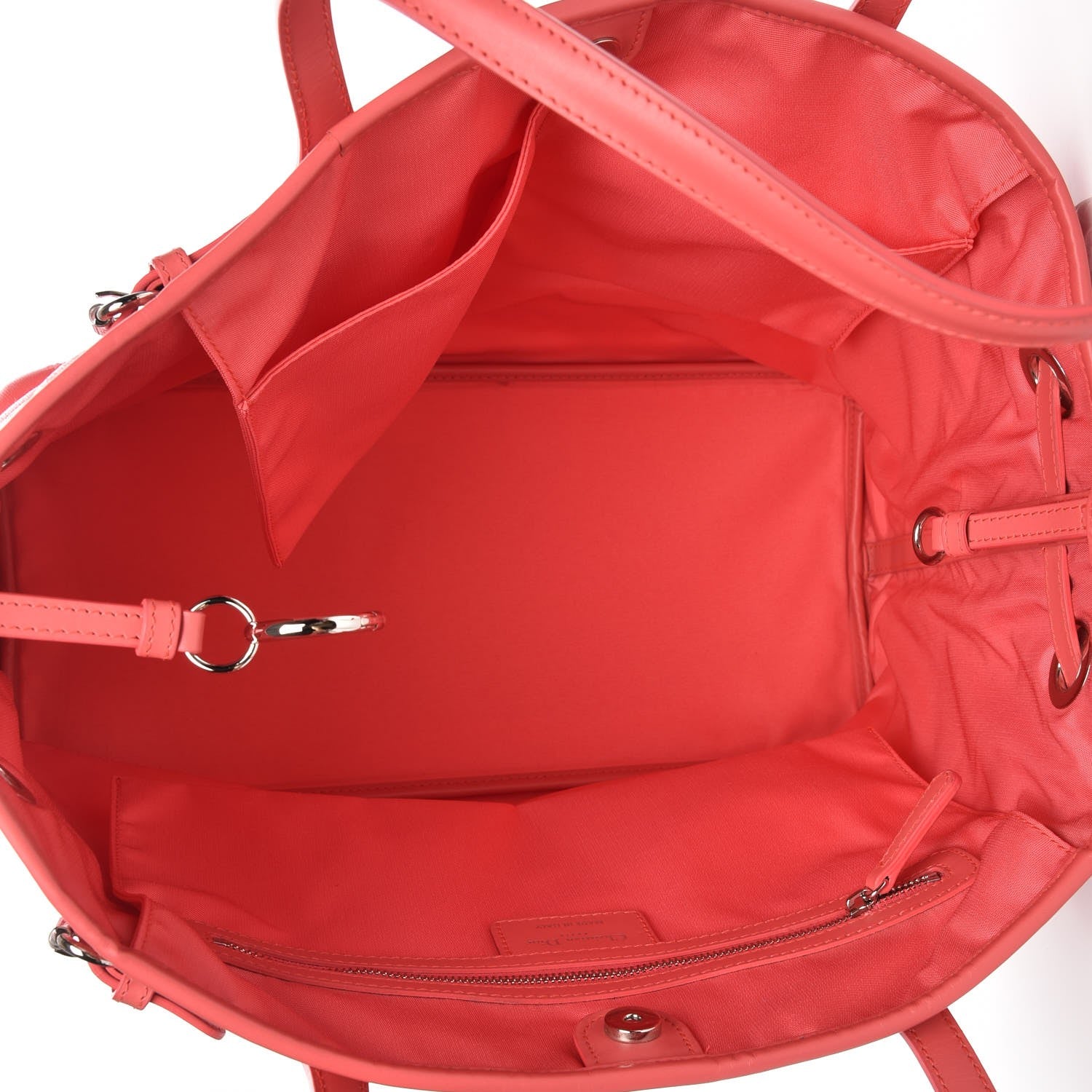Christian Dior Canvas Cannage Medium Panarea Tote Coral 5 of 9