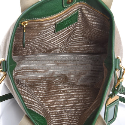 Prada Jacquard Logo Tote Corda Larice 6 of 9