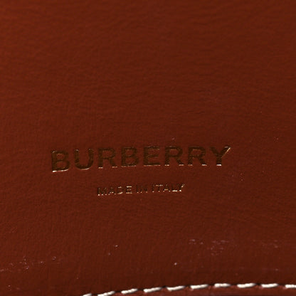 Burberry Calfskin Vintage Check Small Two Handle Title Bag Black 6 of 7