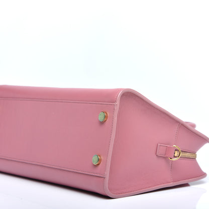 Saint Laurent Calfskin Small Monogram Cabas Vieux Rose 8 of 8