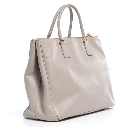 Prada Saffiano Lux Large Double Zip Tote Pomice 3 of 9