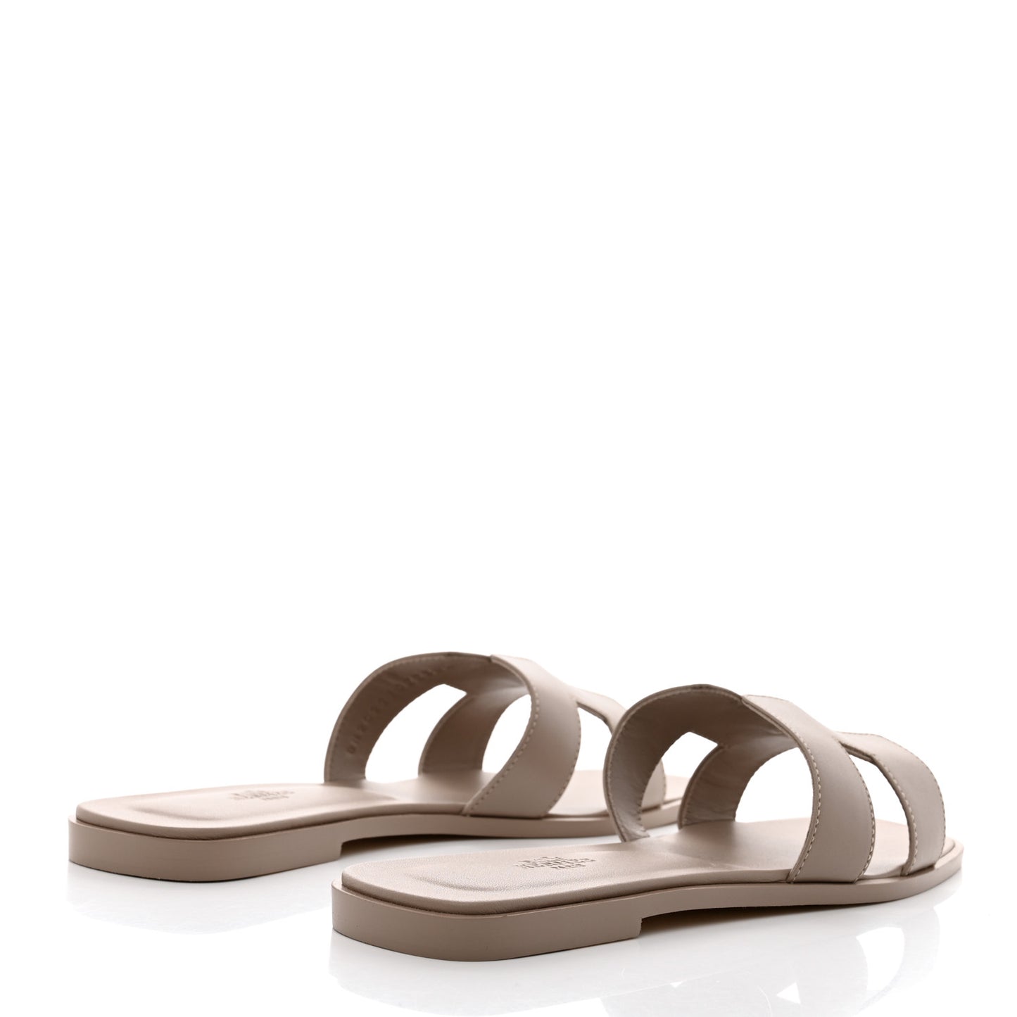 Box Calfskin Oran Sandals 41 Beige Mastic