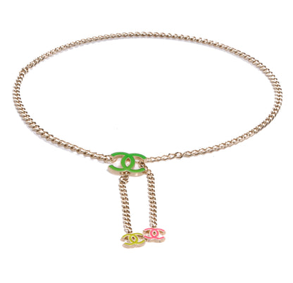 Chanel Enamel CC Chain Logo Belt Gold 1 of 6
