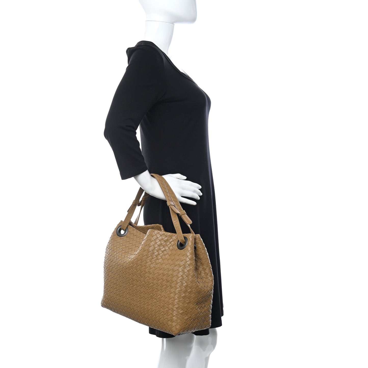 Nappa Intrecciato Bella Tote Tan