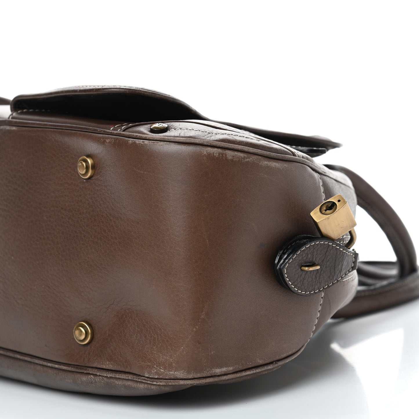 Calfskin Saddle Bowler Brown